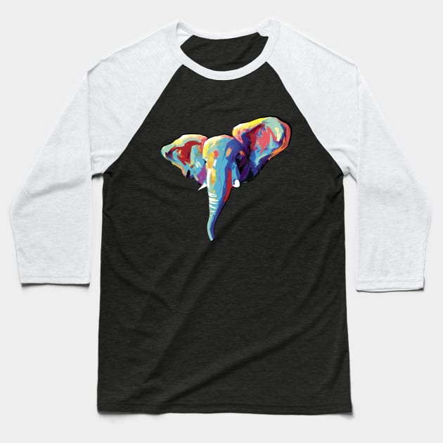 Elephant Baseball T-Shirt by mailsoncello